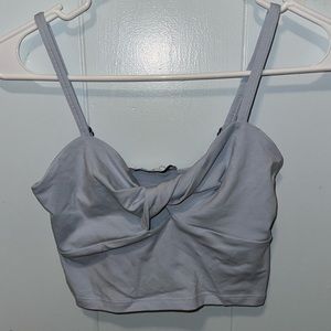 Hollister crop light blue tank Size XS